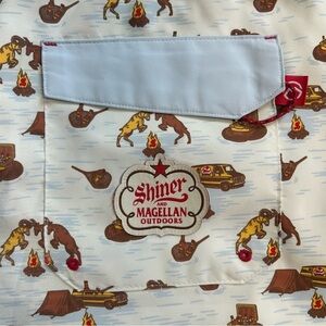 Magellan Shiner Bock Novelty Print Swim Outdoor Shorts XL